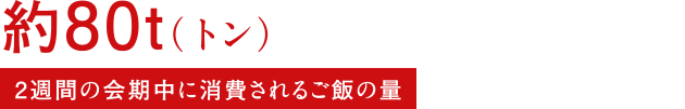 約80t（トン）