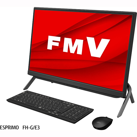 【富士通】FMVFGE3B デスクトップパソコン ESPRIMO FHシリーズ/23.8型ワイド ブラック1