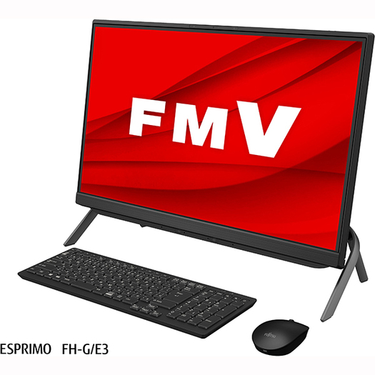 【富士通】FMVFGE3B デスクトップパソコン ESPRIMO FHシリーズ/23.8型ワイド ブラック