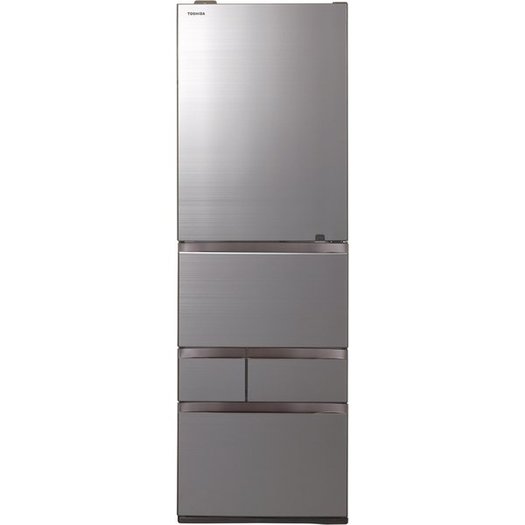 【標準設置付】東芝  冷蔵庫（465L・右開き） 5ドア VEGETA アッシュグレージュ  GR-T470GZ（ZH）