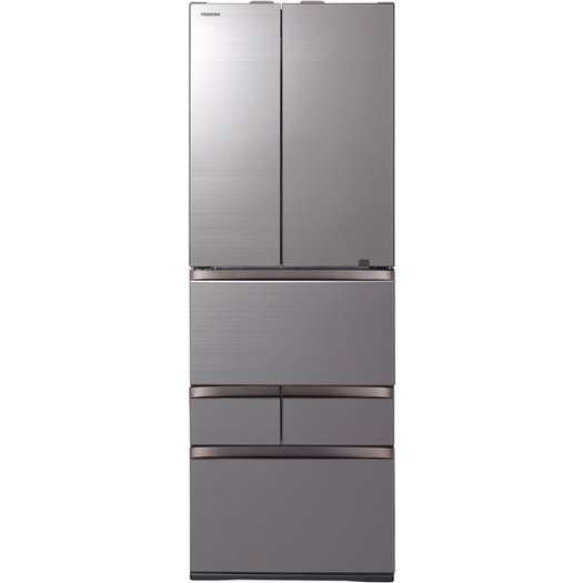 【標準設置付】東芝  冷蔵庫（461L・フレンチ） 6ドア VEGETA アッシュグレージュ  GR-T460FZ（ZH）