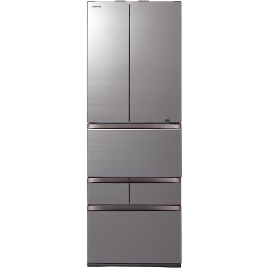 【標準設置付】東芝  冷蔵庫（461L・フレンチ） 6ドア VEGETA アッシュグレージュ  GR-T460FZ（ZH）