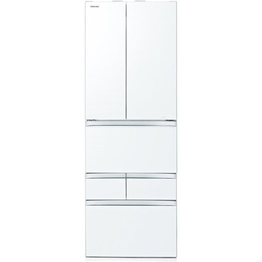 【標準設置対応付】東芝  冷蔵庫（461L・フレンチ） 6ドア VEGETAクリアグレインホワイト GR-T460FZ（UW）