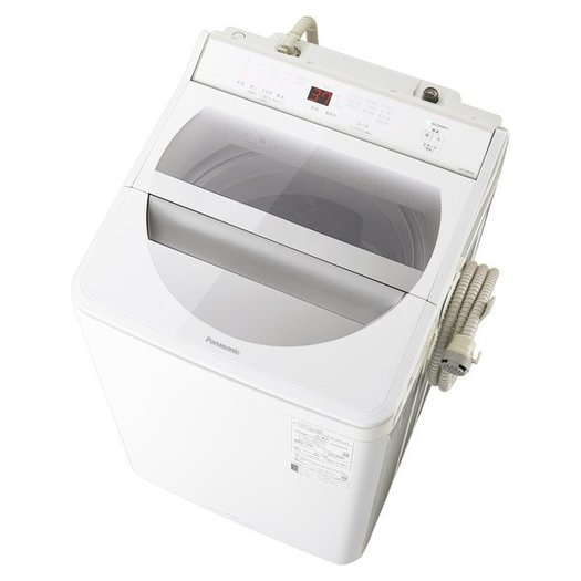 【標準設置対応付】パナソニック　全自動洗濯機 洗濯8kg 泡洗浄 ホワイト　NA-FA80H8-W1