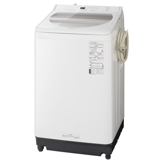 【標準設置対応付】パナソニック　全自動洗濯機 洗濯8kg 泡洗浄 ホワイト　NA-FA80H8-W2