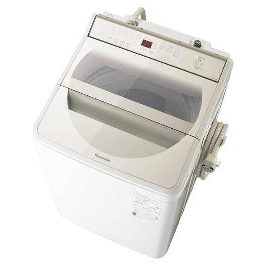 【標準設置対応付】パナソニック　全自動洗濯機 洗濯8kg 泡洗浄 シャンパン　NA-FA80H8-N3