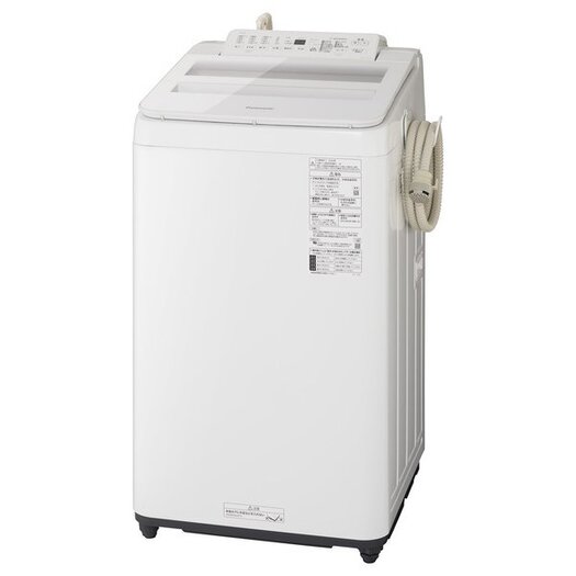 【標準設置対応付】パナソニック　全自動洗濯機 洗濯7kg 泡洗浄 ホワイト　NA-FA70H8-W2