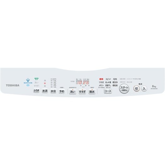 【標準設置対応付】東芝　AW-8D9（W） [全自動洗濯機 ZABOON 8kg グランホワイト]2