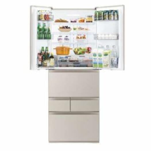 【標準設置付】東芝冷凍冷蔵庫 VEGETA（551L・フレンチドア） 6ドア サテンゴールドGR-S550FK（EC）2