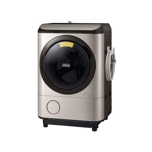 【標準設置工事付】日立  ドラム式洗濯乾燥機 洗濯12kg/乾燥7kg 左開き ステンレスシャンパンBD-NX120FL N