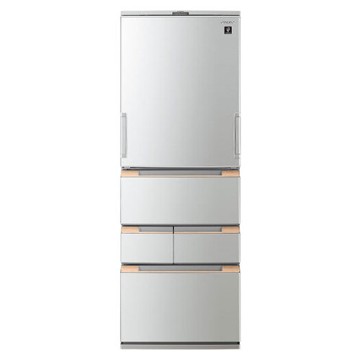 【標準設置付】シャープ   冷蔵庫 （457L・どっちもドア） 5ドア ライトメタル  SJ-MW46H-S