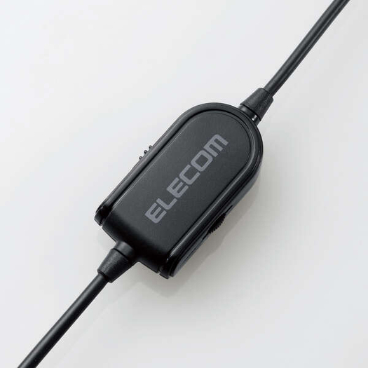 【エレコム】HS-HP30UBK オーバーヘッド/両耳/USB/40mmドライバ/ブラック2