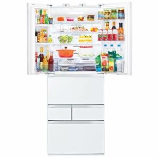 【標準設置対応付】東芝 冷蔵庫（601L・フレンチドア）6ドア VEGETAクリアグレインホワイトGR-T600FZ（UW）3