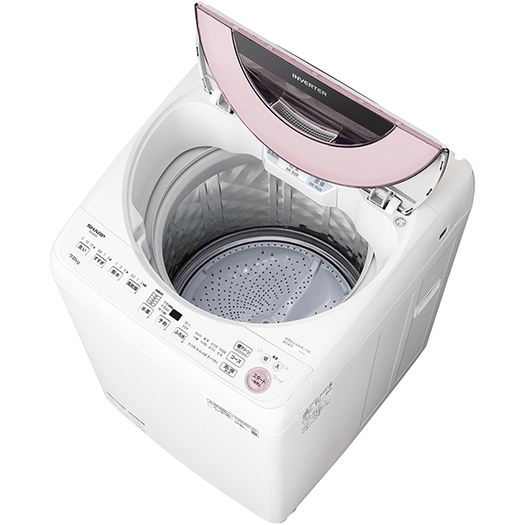 【標準設置対応付】シャープ　全自動洗濯機 7kg ピンク系　ES-GV7E-P1