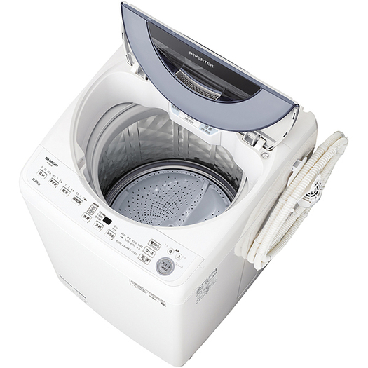 【標準設置対応付】シャープ　全自動洗濯機 8kg シルバー系　ES-GV8E-S2