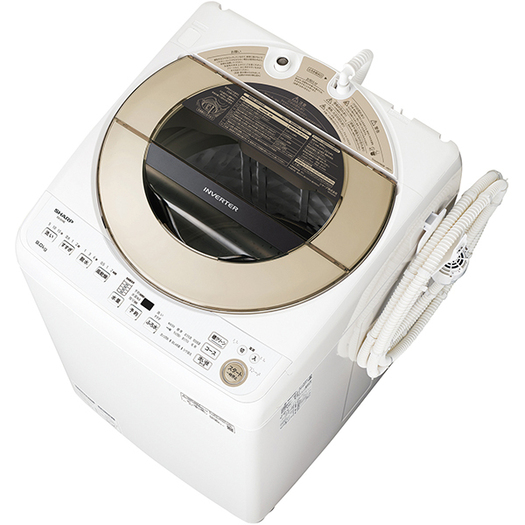 【標準設置対応付】シャープ　全自動洗濯機 9kg ゴールド系　ES-GV9E-N
