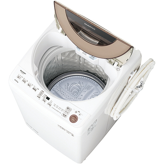【標準設置対応付】シャープ　全自動洗濯機 10kg ブラウン系　ES-GV10E-T3