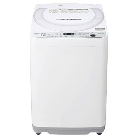 【標準設置付】シャープ全自動洗濯機 7.0kg ホワイト系ES-GE7E-W