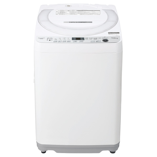 【標準設置対応付】シャープ全自動洗濯機 7.0kg ホワイト系ES-GE7E-W3