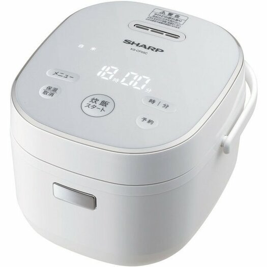【シャープ】マイコン炊飯器 3合炊き ホワイト系KS-CF05C-W