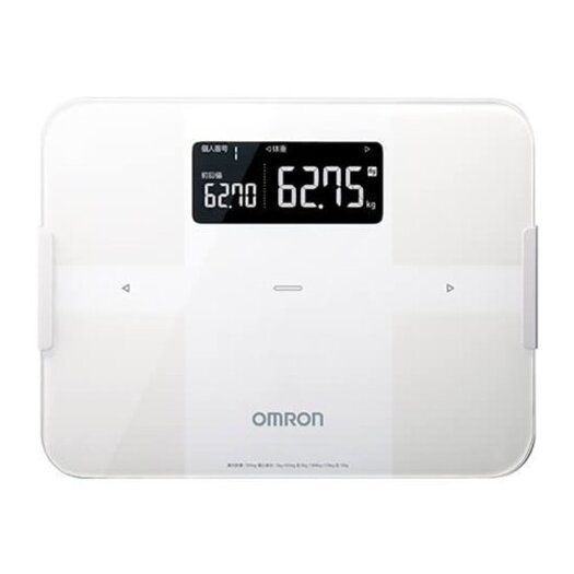 【オムロン】 体重体組成計 カラダスキャン ホワイト HBF-255T-W