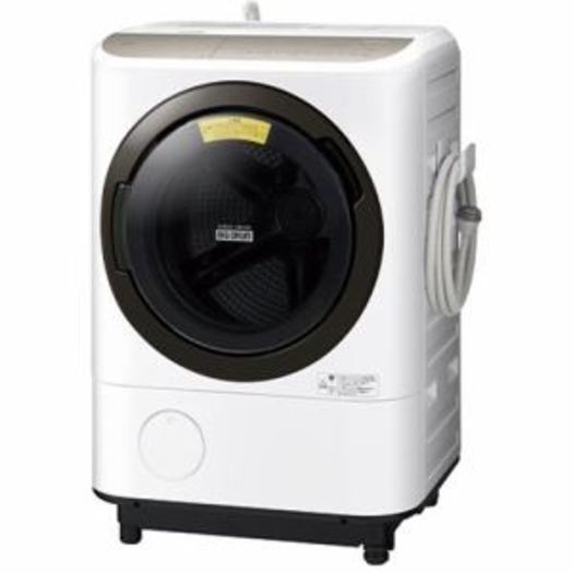 【標準設置付】日立　ドラム式洗濯乾燥機 ビッグドラム 洗濯12kg/乾燥7kg 左開き ホワイト　BD-NV120FL W