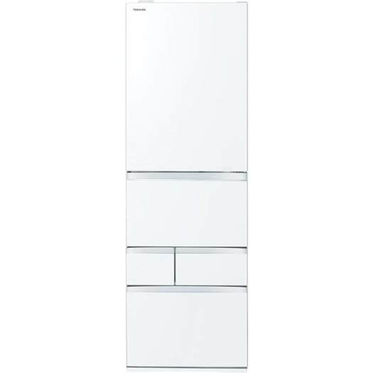 【標準設置対応付】東芝  冷蔵庫（465L・右開き） 5ドア VEGETAクリアグレインホワイト GR-T470GZ（UW）1