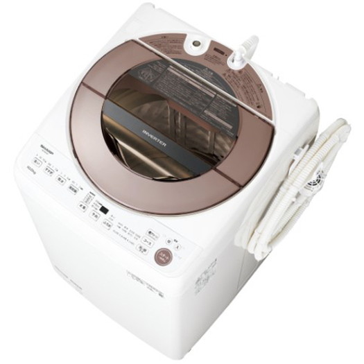 【標準設置対応付】シャープ ES-GV10F-T 全自動洗濯機 10kg ブラウン系1