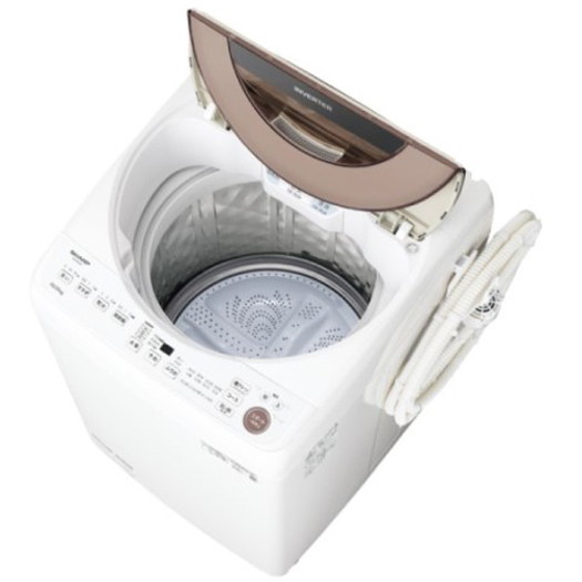 【標準設置対応付】シャープ ES-GV10F-T 全自動洗濯機 10kg ブラウン系2