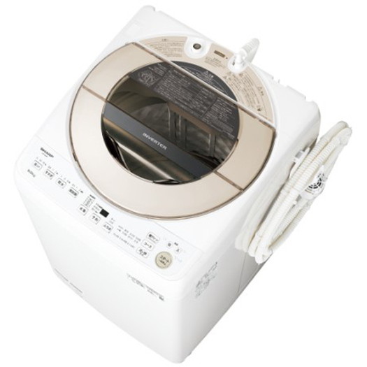 【標準設置対応付】シャープ ES-GV9F-N 全自動洗濯機 9kg ゴールド系