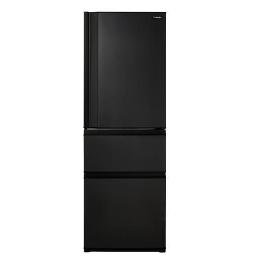 【標準設置対応付】東芝冷蔵庫 （363L・右開き） 3ドア VEGETA マットチャコールGR-S36SC（KZ）2