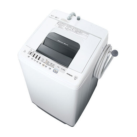 【標準設置対応付】日立 全自動洗濯機 白い約束 7kg ピュアホワイトNW-70F W