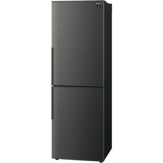【標準設置対応付】シャープ プラズマクラスター冷蔵庫 （310L・右開き） 2ドア ブラック系 SJ-AK31G-B2