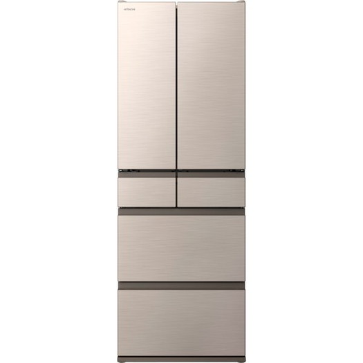 【標準設置対応付】日立 R-H48R N 冷蔵庫（475L・フレンチドア） 6ドア シャンパン1