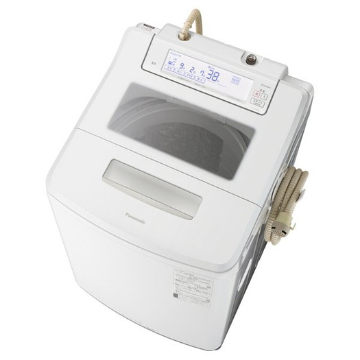 【標準設置対応付】パナソニック NA-JFA808-W 全自動洗濯機 8Kg クリスタルホワイト