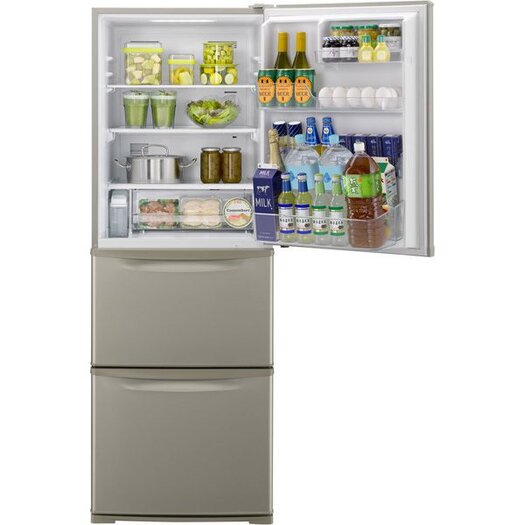 【標準設置対応付】パナソニック NR-C342C-N 冷蔵庫335L・右開き 3ドア グレイスゴールド3