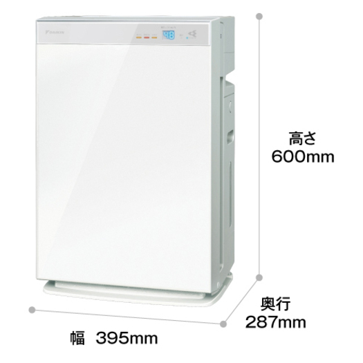 【ダイキン DAIKIN MCK70X-W 加湿ストリーマ空気清浄機  ホワイト3