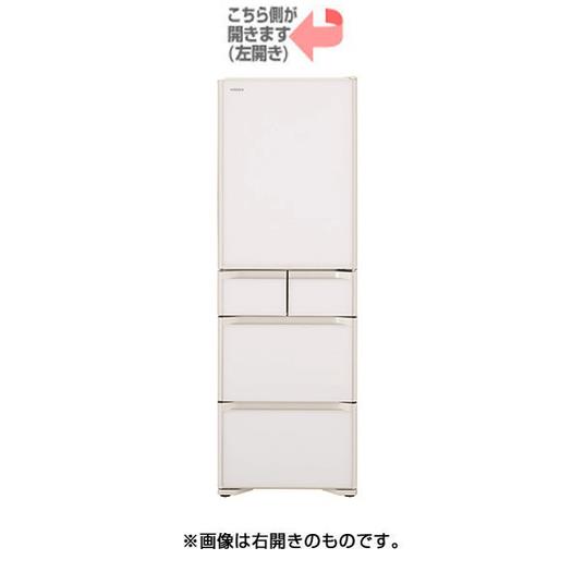 【標準設置対応付】日立 R-S40RL XW 冷蔵庫 （401L・左開き） 5ドア クリスタルホワイト1