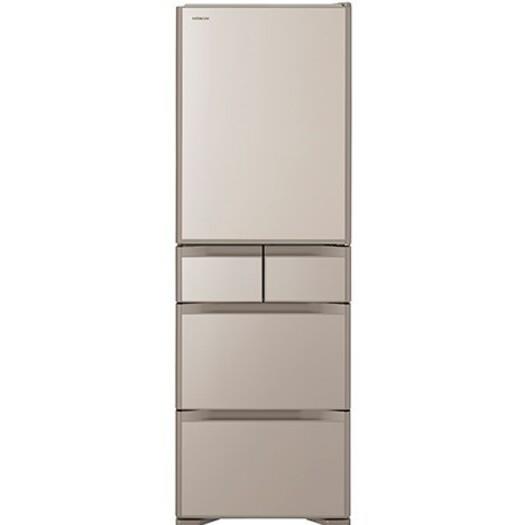 【標準設置対応付】日立 R-S40R XN 冷蔵庫 （401L・右開き） 5ドア クリスタルシャンパン