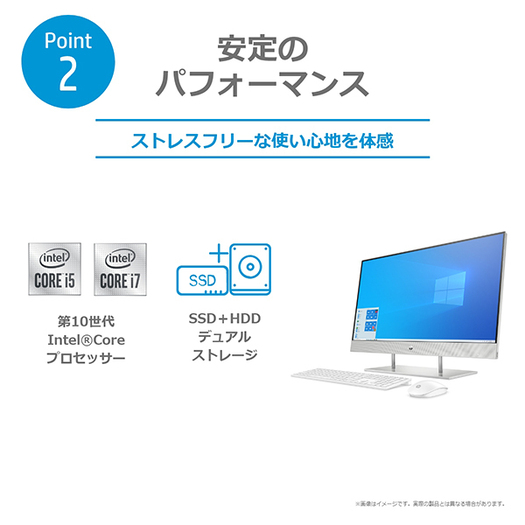 【HP】1V7J1AA-AAAA HP 27-dp0000 All-in-One G1モデル Core i73