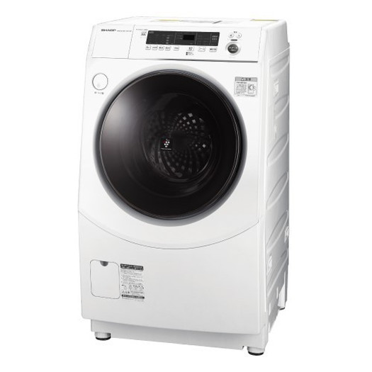【標準設置対応付】シャープ ES-H10F-WL ドラム式洗濯乾燥機 洗濯10.0kg/乾燥6.0kg 左開き ホワイト系