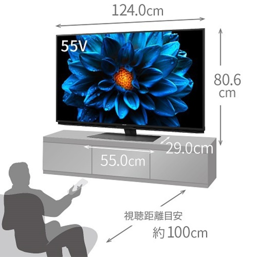 【標準設置対応付】シャープ 4T-C55DN1 アクオス DN1シリーズ 55V型 BS/CS 4K内蔵液晶テレビ3