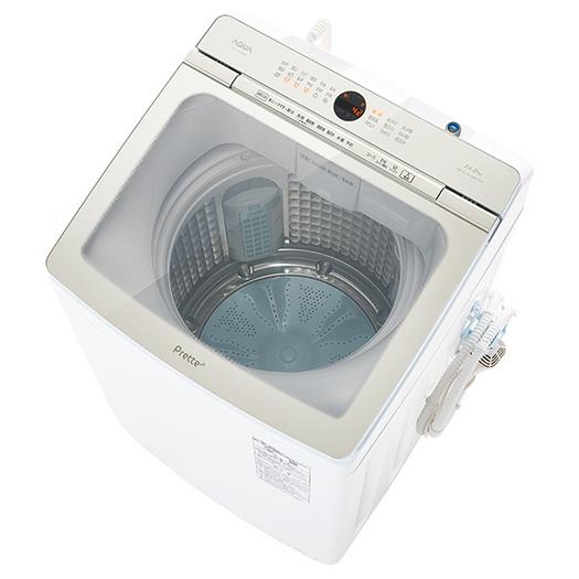 【標準設置対応付】AQUA AQW-VA14M（W） Prette プレッテ 簡易乾燥機能付き洗濯機 14.0kg