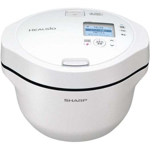 【シャープ】KN-HW24G-W 水なし自動調理鍋 HEALSIO ホットクック 2.4L ホワイト系