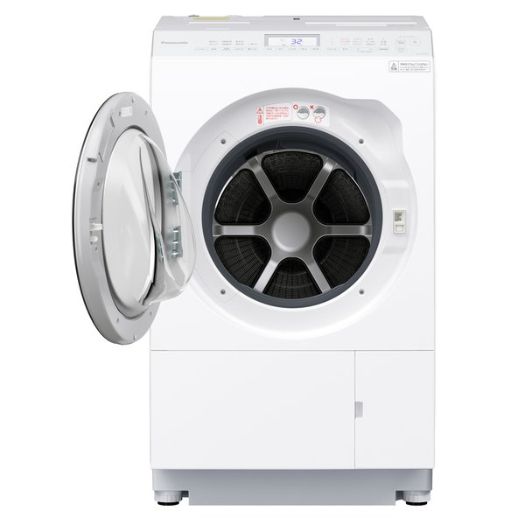【標準設置対応付】パナソニック NA-LX125AL-W ななめドラム洗濯乾燥機 左開き マットホワイト