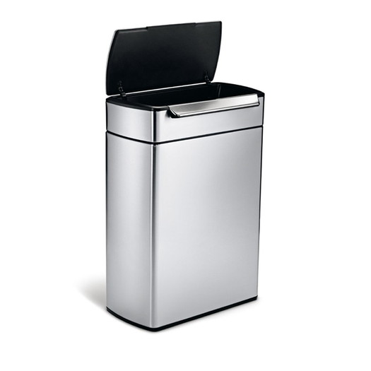 【simplehuman】シンプルヒューマン 分別タッチバーカン 48L シルバー3