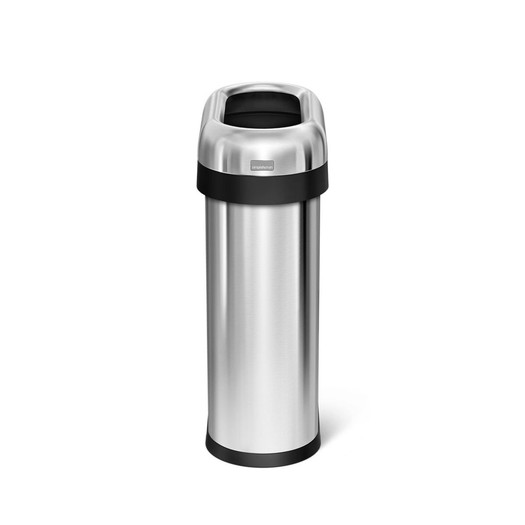 【simplehuman】シンプルヒューマン スリムオープンカン 50L シルバー2