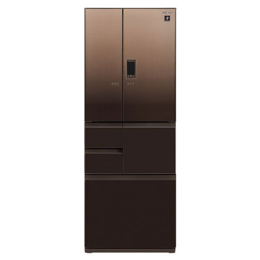 【標準設置対応付】シャープ 冷蔵庫 502L フレンチ6ドア グラデーションファブリックブラウン SJ-AF50H-T2