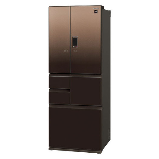 【標準設置対応付】シャープ 冷蔵庫 502L フレンチ6ドア グラデーションファブリックブラウン SJ-AF50H-T3