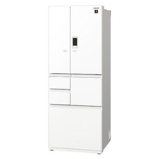【標準設置対応付】シャープ 冷蔵庫 502L フレンチドア 6ドア ピュアホワイト SJ-AF50H-W2